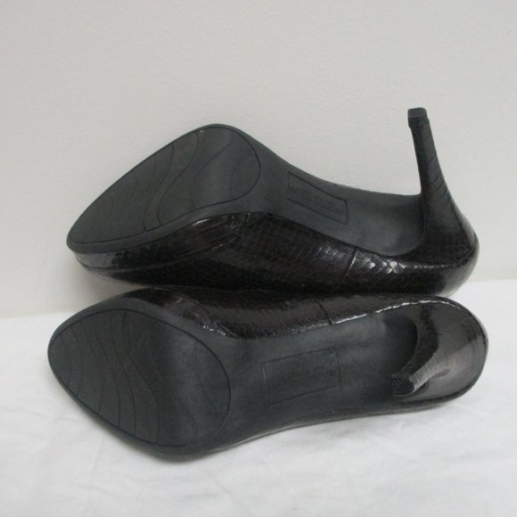 Christian Siriano Dark Brown Snakeskin Pumps sz 8 - Picture 9 of 11